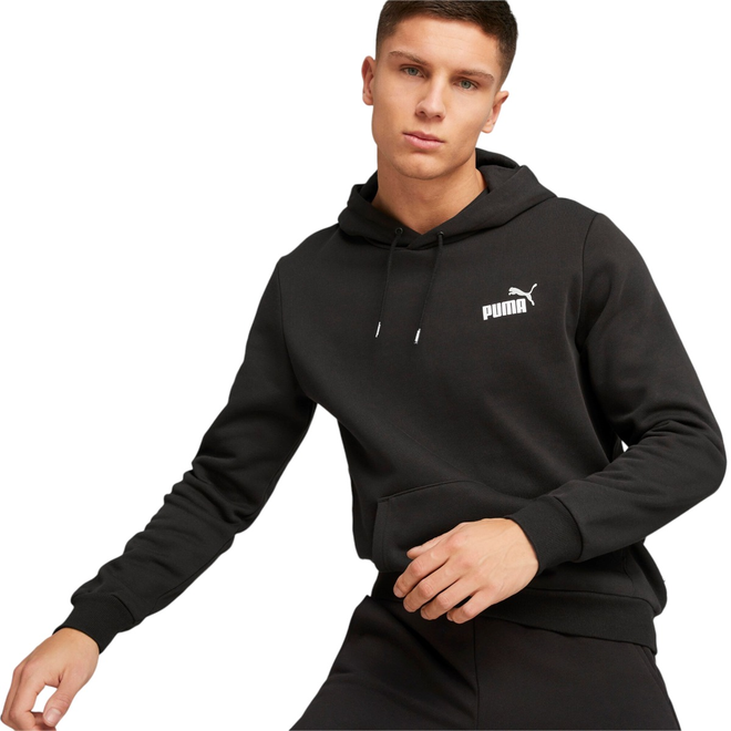 PUMA BLUZA MĘSKA Z KAPTUREM ESS 2 COL SMALL LOGO HOODIE CZARNA 674471 61