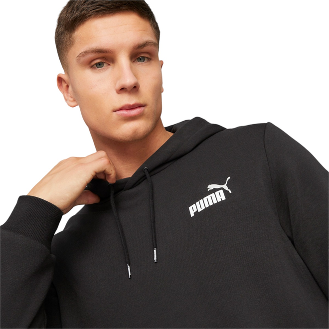 PUMA BLUZA MĘSKA Z KAPTUREM ESS 2 COL SMALL LOGO HOODIE CZARNA 674471 61