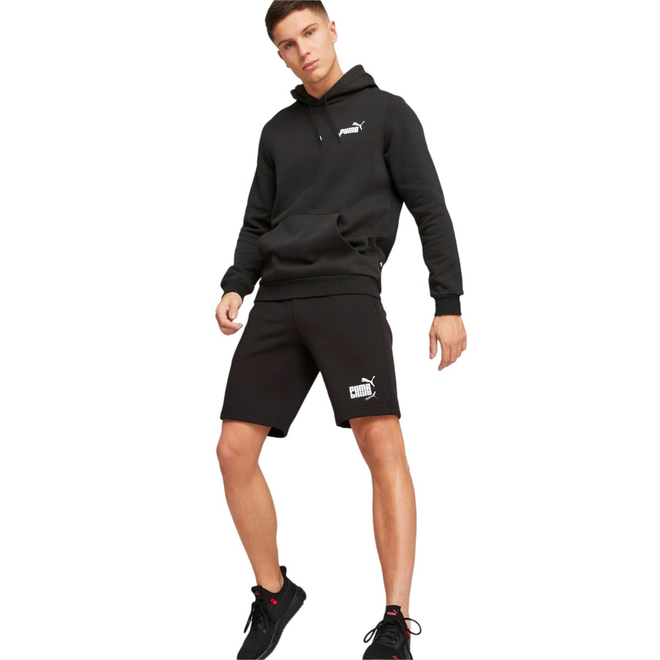 PUMA BLUZA MĘSKA Z KAPTUREM ESS 2 COL SMALL LOGO HOODIE CZARNA 674471 61