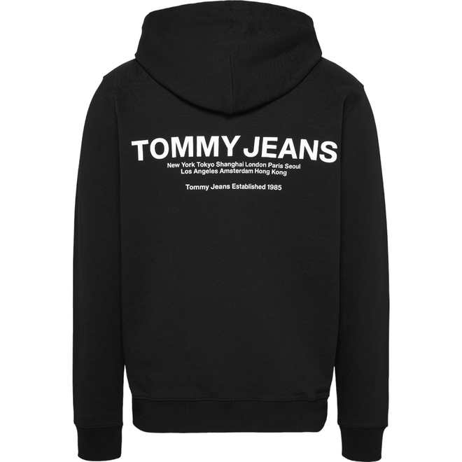 TOMMY HILFIGER BLUZA MĘSKA Z KAPTUREM TJM REG ENTRY GRAPHIC HOODIE CZARNA DM0DM17781 BDS