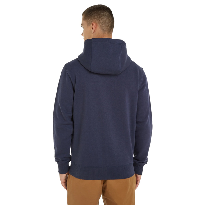 TOMMY HILFIGER OCIEPLANA BLUZA MĘSKA Z KAPTUREM TJM REG LINEAR HOODIE GRANATOWA DM0DM18130 C87