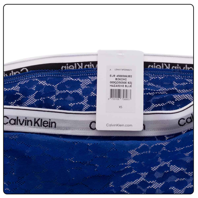 CALVIN KLEIN BIKINI DAMSKIE MAJTKI 1P KOBALTOWE 000QD5050E 8ZJ