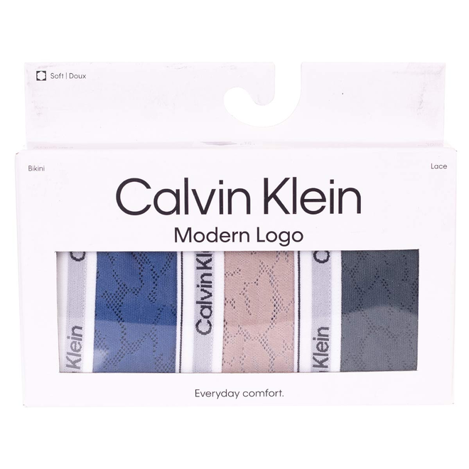 CALVIN KLEIN BIKINI DAMSKIE MAJTKI 3PK GRANATOWE/BEŻOWE/ZIELONE 000QD5069E GP8