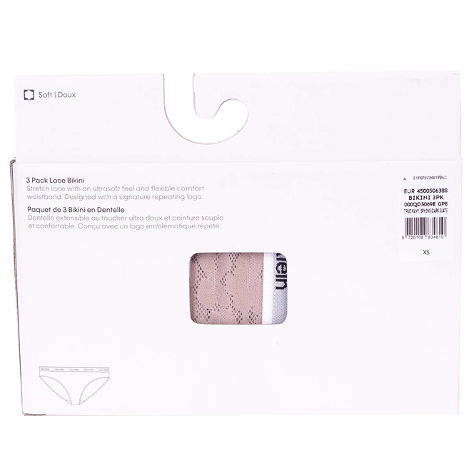 CALVIN KLEIN BIKINI DAMSKIE MAJTKI 3PK GRANATOWE/BEŻOWE/ZIELONE 000QD5069E GP8