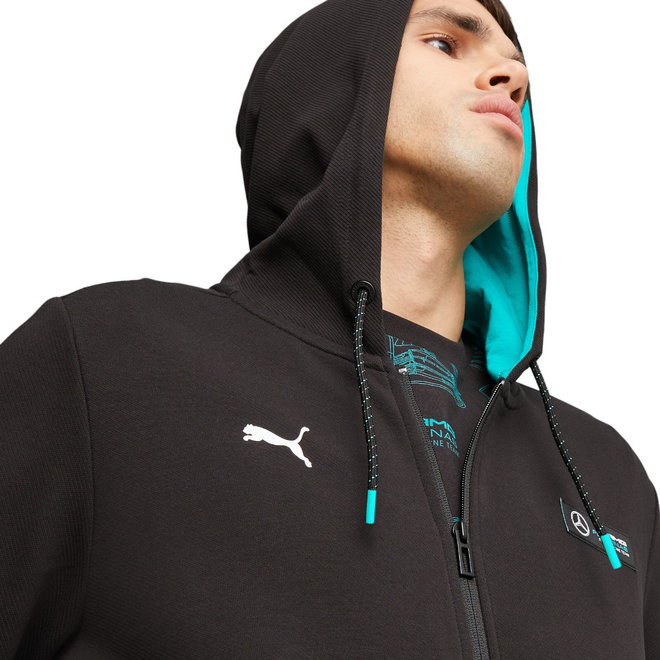 PUMA BLUZA MĘSKA MAPF1 HOODED SWEAT JACKET CZARNA 621147 01