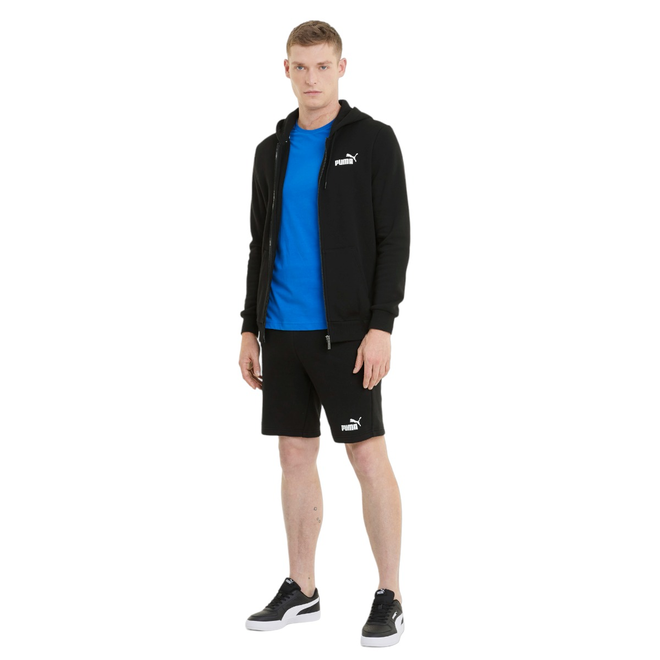 PUMA BLUZA MĘSKA OCIEPLANA ESS SMALL LOGO FZ HOODIE CZARNA 586702 01