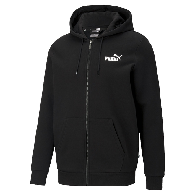 PUMA BLUZA MĘSKA OCIEPLANA ESS SMALL LOGO FZ HOODIE CZARNA 586702 01