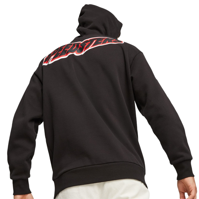 PUMA BLUZA MĘSKA Z KAPTUREM FERRARI RACE GARAGE CREW HOODIE CZARNA 621119 01