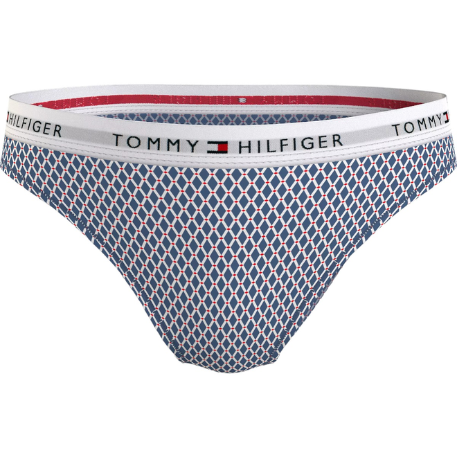TOMMY HILFIGER BIKINI DAMSKIE MAJTKI 1P BIKINI PRINT NIBIESKIE UW0UW03859 01Z
