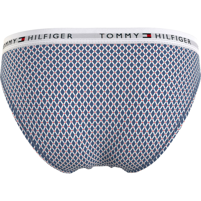 TOMMY HILFIGER BIKINI DAMSKIE MAJTKI 1P BIKINI PRINT NIBIESKIE UW0UW03859 01Z