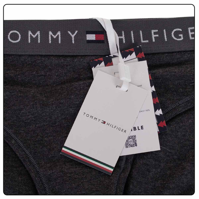 TOMMY HILFIGER BIKINI DAMSKIE MAJTKI 1P GRAFITOWE UW0UW04145 P5Q