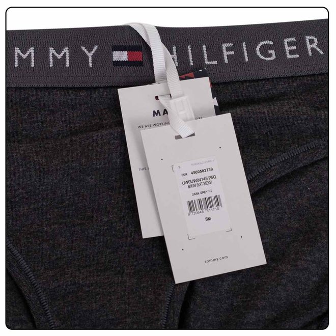 TOMMY HILFIGER BIKINI DAMSKIE MAJTKI 1P GRAFITOWE UW0UW04145 P5Q