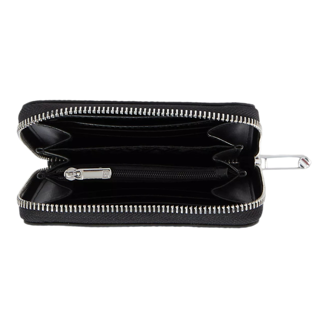 TOMMY HILFIGER PORTFEL DAMSKI TH EMBLEM MED ZA CZARNY AW0AW15276 BDS