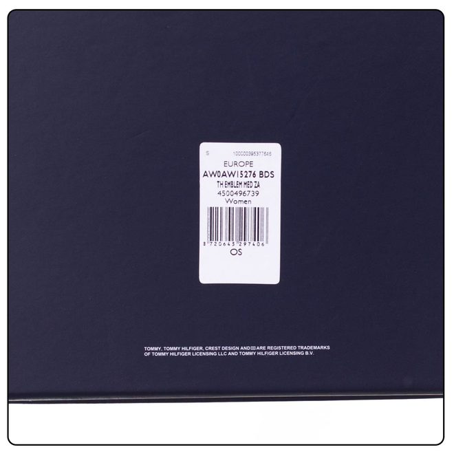 TOMMY HILFIGER PORTFEL DAMSKI TH EMBLEM MED ZA CZARNY AW0AW15276 BDS