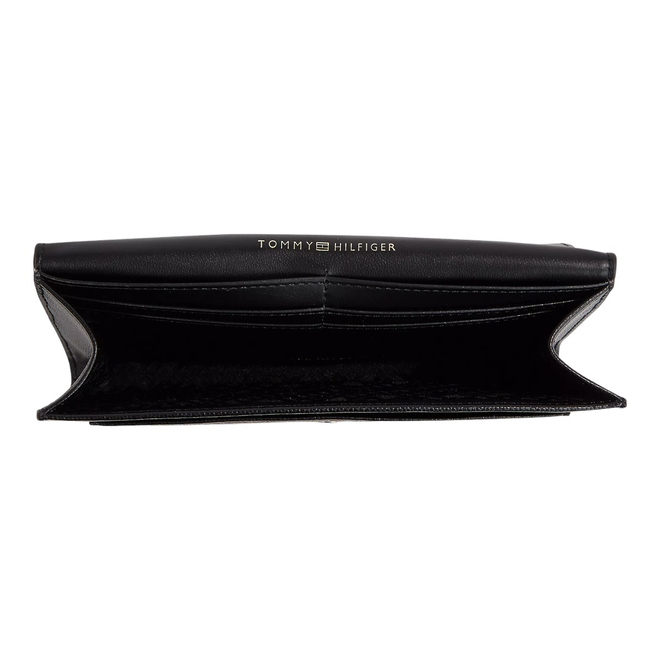 TOMMY HILFIGER PORTFEL DAMSKI TH TIMELESS LARGE FLAP CZARNY AW0AW15257 BDS