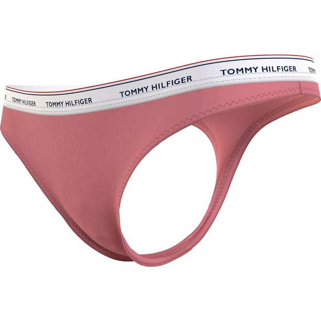 TOMMY HILFIGER STRINGI DAMSKIE MAJTKI THONG (EXT SIZES) 3P RÓŻOWE/ZIELONE UW0UW04894 0R6