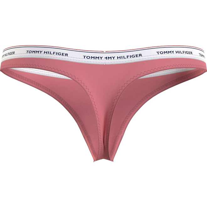 TOMMY HILFIGER STRINGI DAMSKIE MAJTKI THONG (EXT SIZES) 3P RÓŻOWE/ZIELONE UW0UW04894 0R6