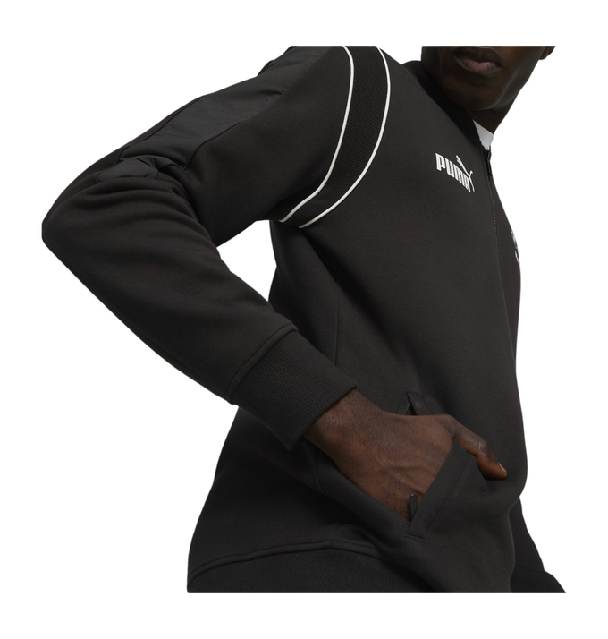 上下セットBMW MMS MT7 スウェット ジャケット 621213 メンズ PUMA BLUZA MĘSKA BMW MMS MT7 SWEAT JACKET CZARNA 621213 01