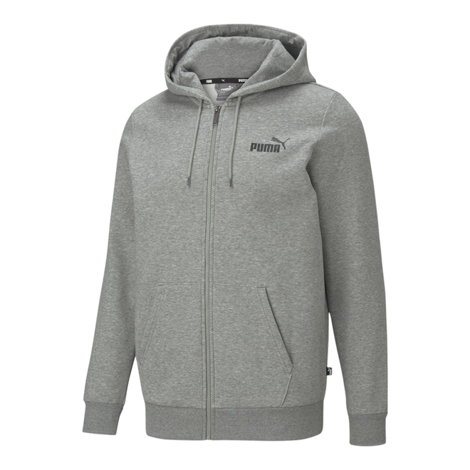 PUMA BLUZA MĘSKA OCIEPLANA ESS SMALL LOGO FZ HOODIE SZARA 586702 03