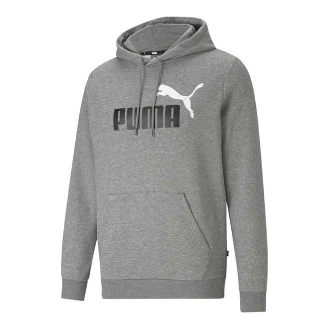 PUMA BLUZA MĘSKA Z KAPTUREM ESS+2 COL BIG LOGO HOODIE SZARA 586764 03