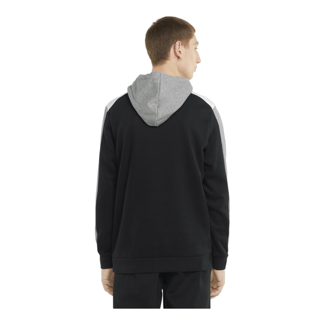 PUMA BLUZA MĘSKA Z KAPTUREM ESS+ BLOCK HOODIE FL CZARNO-SZARA 849036 01