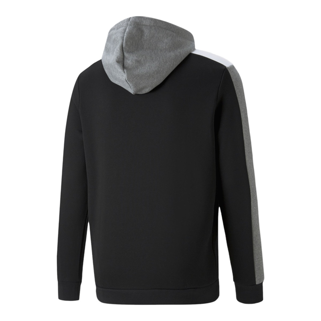 PUMA BLUZA MĘSKA Z KAPTUREM ESS+ BLOCK HOODIE FL CZARNO-SZARA 849036 01
