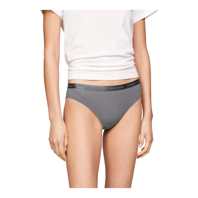 TOMMY HILFIGER BIKINI DAMSKIE MAJTKI 3P GRAFITOWE/BEŻOWE/RÓŻOWE UW0UW04329 0R4