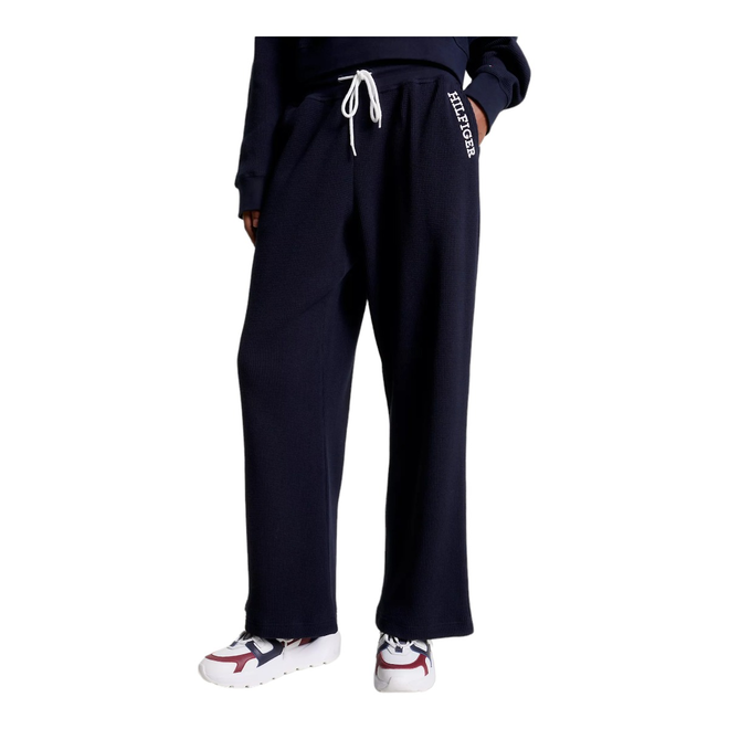 TOMMY HILFIGER SPODNIE DRESOWE DAMSKIE PANT GRANATOWE UW0UW04946 DW5