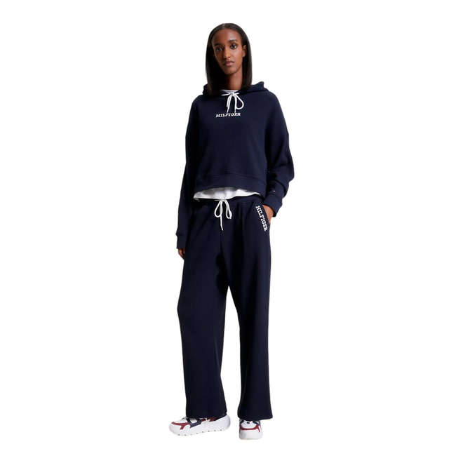 TOMMY HILFIGER SPODNIE DRESOWE DAMSKIE PANT GRANATOWE UW0UW04946 DW5
