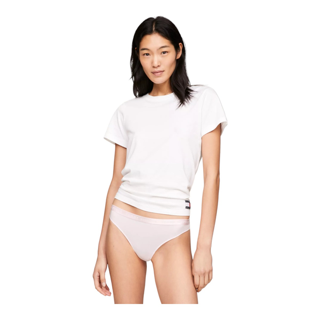TOMMY HILFIGER STRINGI DAMSKIE MAJTKI THONG (EXT SIZES) 3P GRAFITOWE/BEŻOWE/RÓŻOWE UW0UW04480 0R4