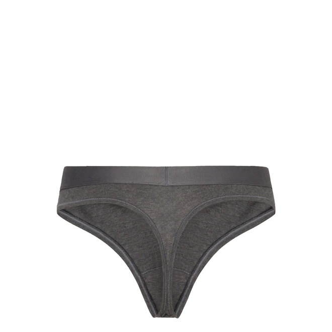 TOMMY HILFIGER STRINGI MAJTKI DAMSKIE THONG (EXT SIZES) GRAFITOWE UW0UW04146 P5Q