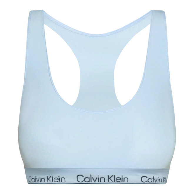 CALVIN KLEIN DAMSKI STANIK BIUSTONOSZ RACERBACK BRALETTE BŁĘKITNY 000QF7317E CJP