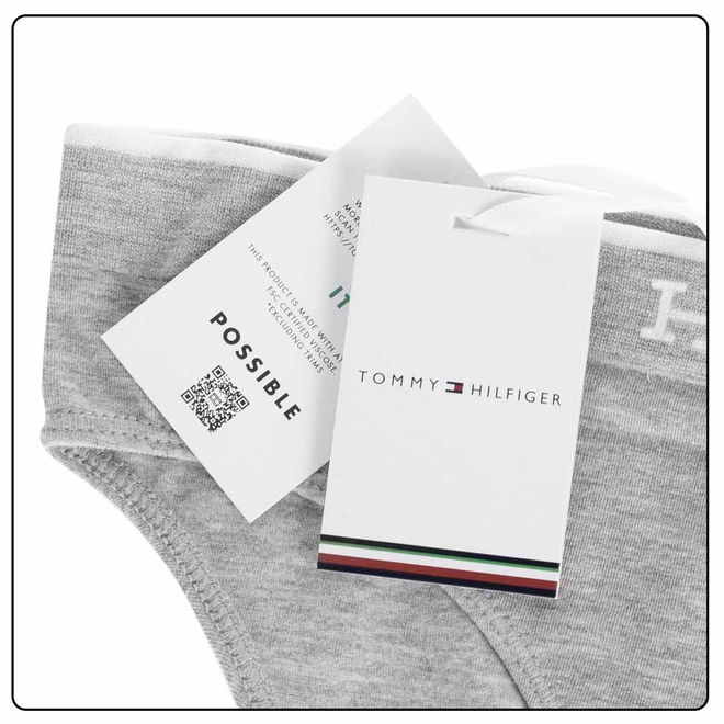 TOMMY HILFIGER BIKINI DAMSKIE MAJTKI 1P SZARE UW0UW04808 P61