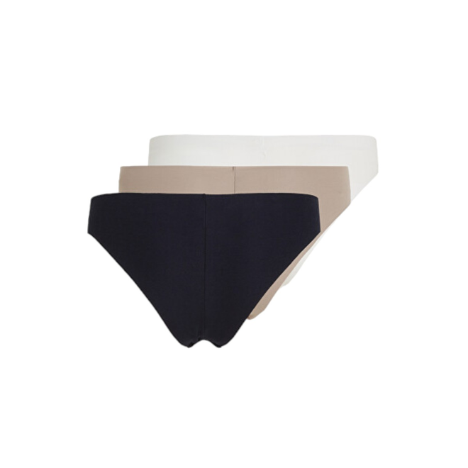 TOMMY HILFIGER BRAZILIANY DAMSKIE MAJTKI 3P BRAZILIAN GRANATOWE/ECRU/BEŻOWE UW0UW03871 0RY