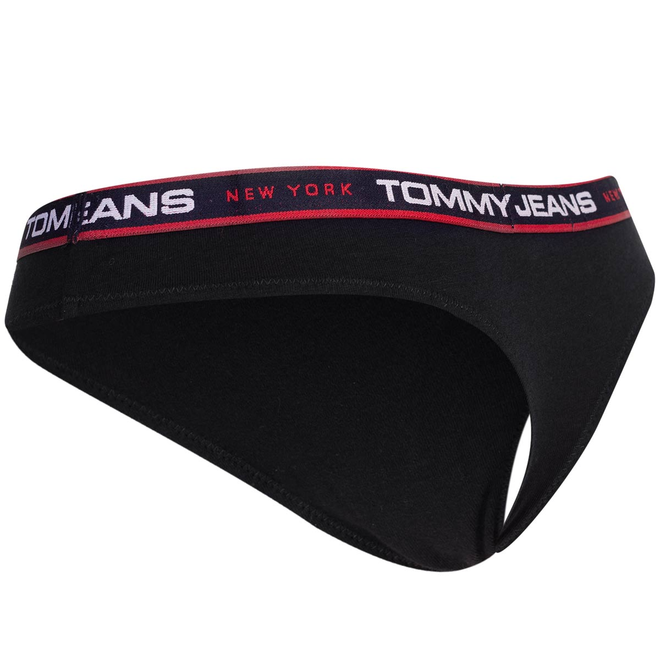 TOMMY HILFIGER STRINGI DAMSKIE MAJTKI 3P THONG CZARNE/GRAFITOWE/GRANATOWE UW0UW04709 0VA