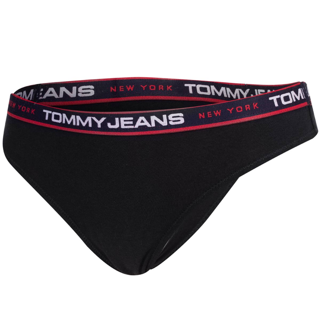 TOMMY HILFIGER STRINGI DAMSKIE MAJTKI 3P THONG CZARNE/GRAFITOWE/GRANATOWE UW0UW04709 0VA