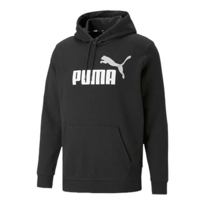 PUMA BLUZA MĘSKA Z KAPTUREM ESS+ 2 COL BIG LOGO HOODIE CZARNA 586765 61