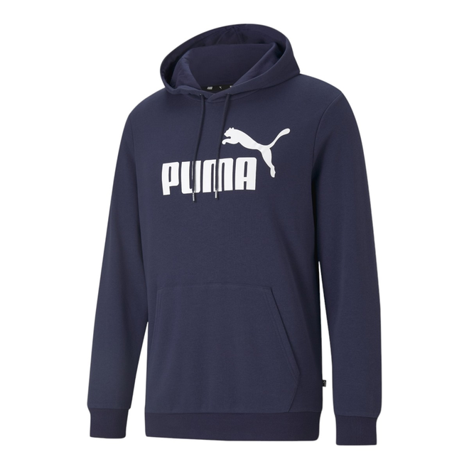 PUMA MĘSKA BLUZA DRESOWA BAWEŁNIANA Z KAPTUREM ESS BIG LOGO HOODIE GRANATOWA 586688 06