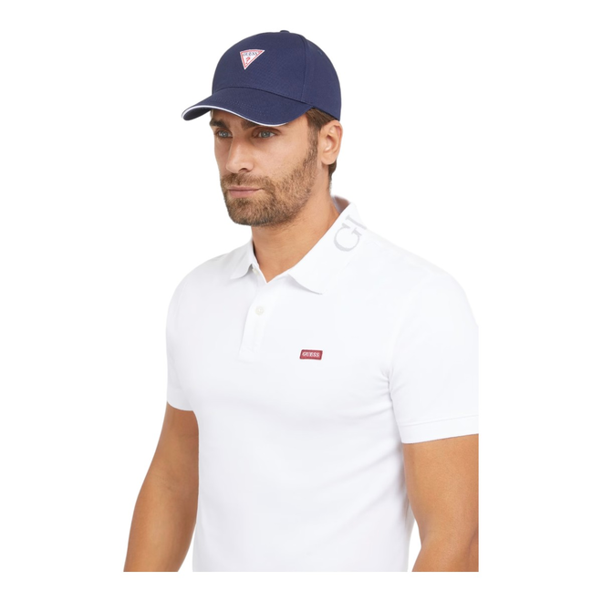 GUESS CZAPKA Z DASZKIEM TRIANGLE PATCH BASEBALL GRANATOWA M3YZ22WBN60 G7V2