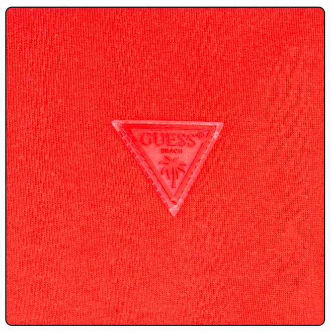 GUESS KOSZULKA MĘSKA T-SHIRT SS CN BASIC TEE CZERWONA F3GI00K8HM0 G5Q4