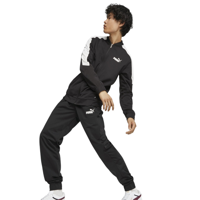 PUMA MĘSKI DRES KOMPLETNY DRES BASEBALL TRICOT SUIT CZARNY 677428 01
