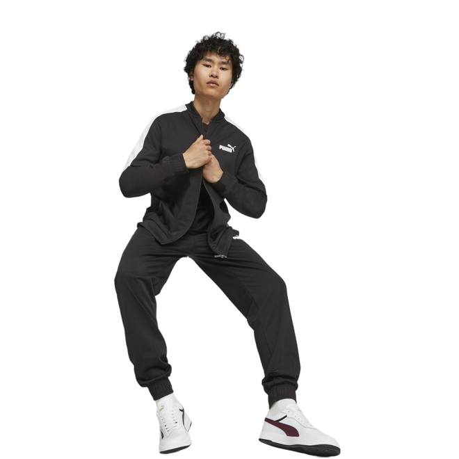 PUMA MĘSKI DRES KOMPLETNY DRES BASEBALL TRICOT SUIT CZARNY 677428 01