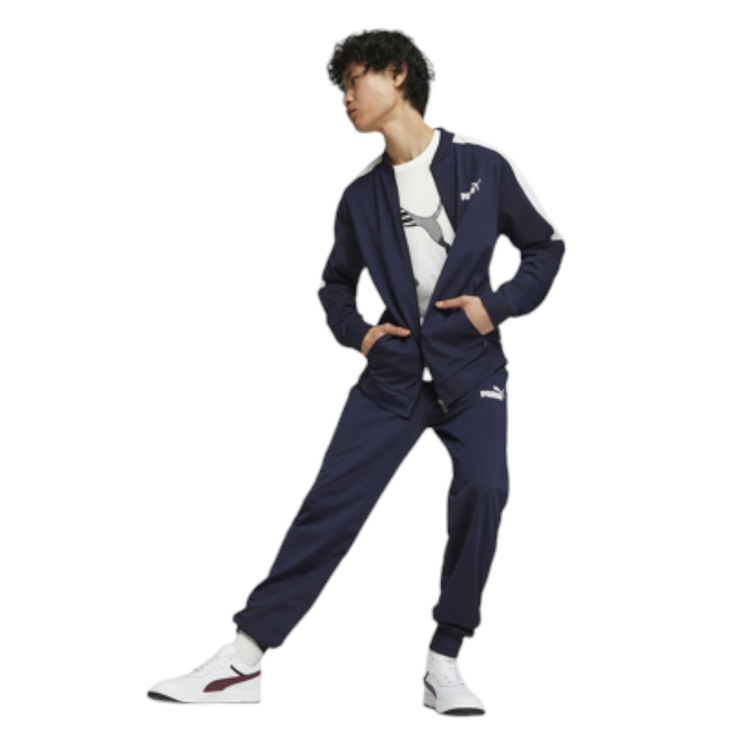 PUMA MĘSKI DRES KOMPLETNY DRES BASEBALL TRICOT SUIT GRANATOWY 677428 06