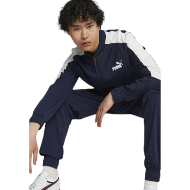 PUMA MĘSKI DRES KOMPLETNY DRES BASEBALL TRICOT SUIT GRANATOWY 677428 06
