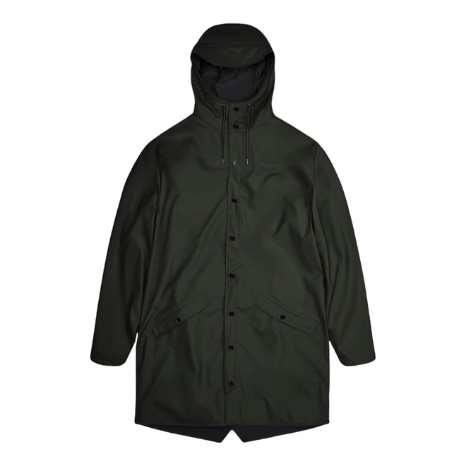 RAINS DŁUGA KURTKA LONG JACKET W3 ZIELONA 12020 03