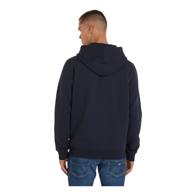 TOMMY HILFIGER BLUZA MĘSKA Z KAPTUREM TJM REG LINEAR LOGO HOODIE EXT GRANATOWA DM0DM17985 C1G