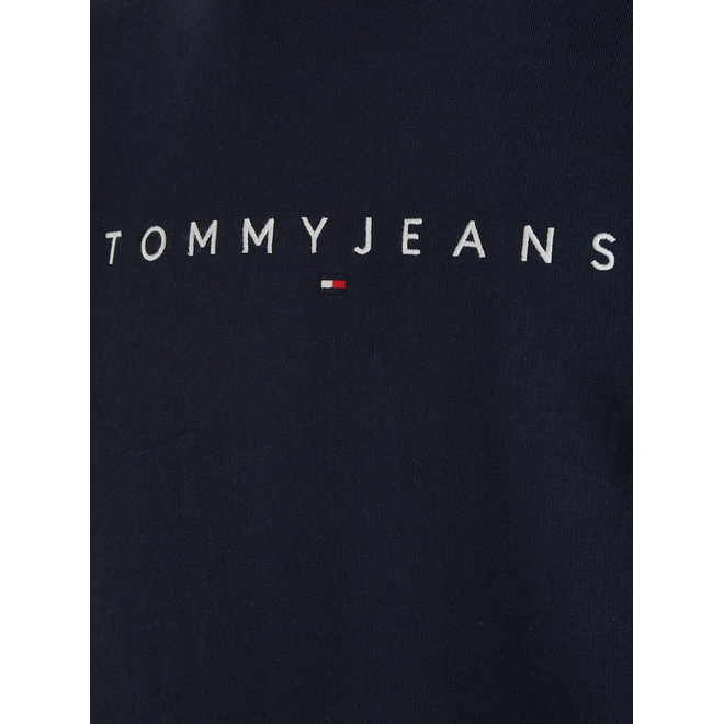 TOMMY HILFIGER BLUZA MĘSKA Z KAPTUREM TJM REG LINEAR LOGO HOODIE EXT GRANATOWA DM0DM17985 C1G