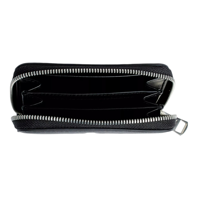 CALVIN KLEIN PORTFEL DAMSKI SCULPTED MED ZIP AROUND MONO CZARNY K60K607229 0GX