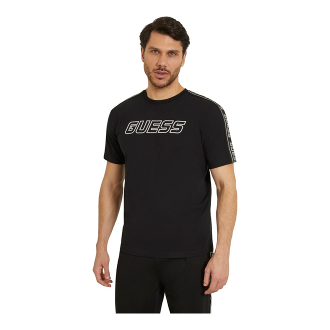 GUESS KOSZULKA MĘSKA T-SHIRT ARLO CN T-SHIRT CZARNA Z4GI18J1314 JBLK