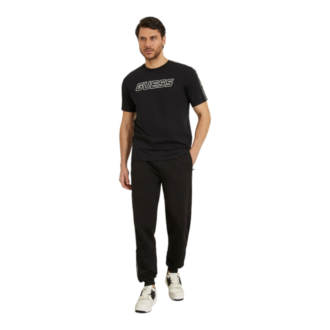 GUESS KOSZULKA MĘSKA T-SHIRT ARLO CN T-SHIRT CZARNA Z4GI18J1314 JBLK